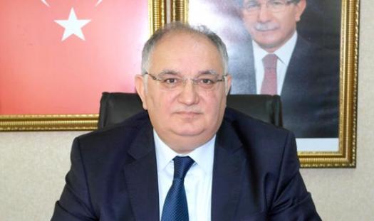 AK Parti İl Başkanı İlyas AKMEŞE, il binasında bir basın