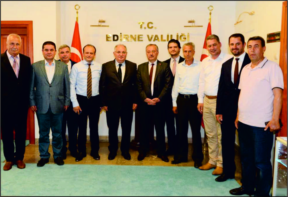 Edirne Valisi görevine atanan Vali Günay ÖZDEMİR’e ziyaretler tüm hızıyla