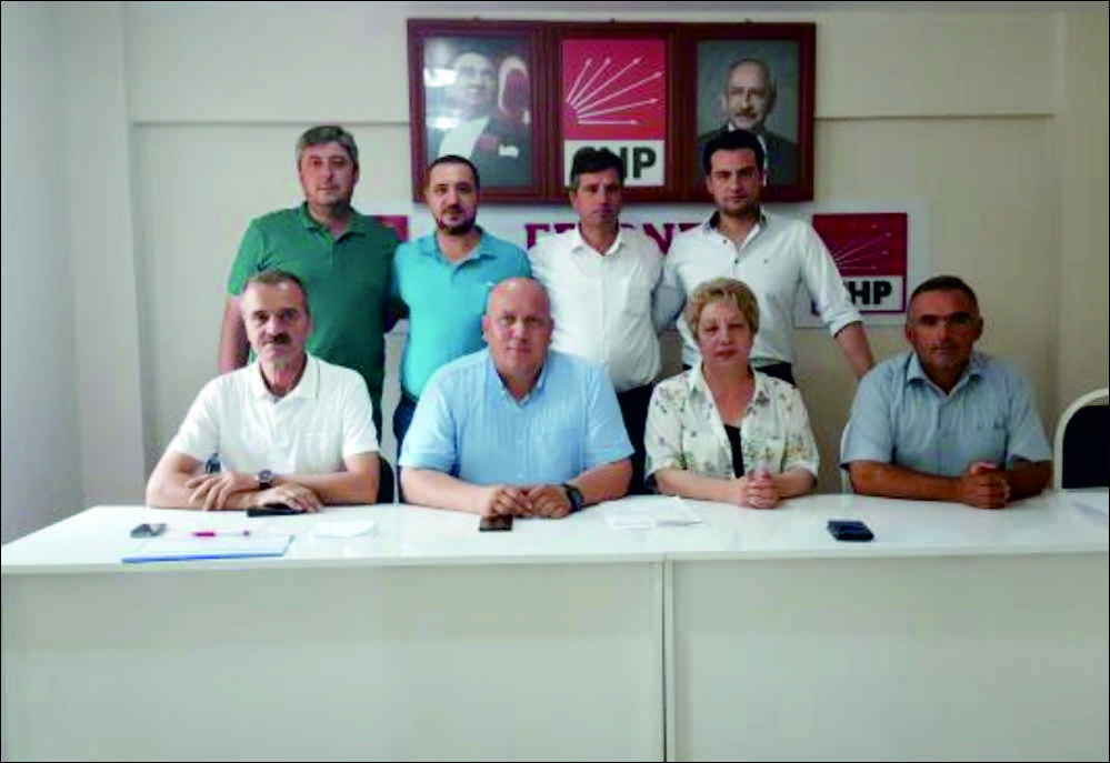 İl Başkanı Fevzi Pekcanlı ve ilçe başkanları Atatürk havalimanında gerçekleştirilen