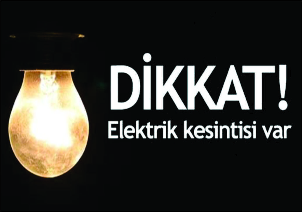 Tredaş işletme şefliğinden yapılan açıklamada; yarın bazı bölgelerde elektrik verilemeyeceği