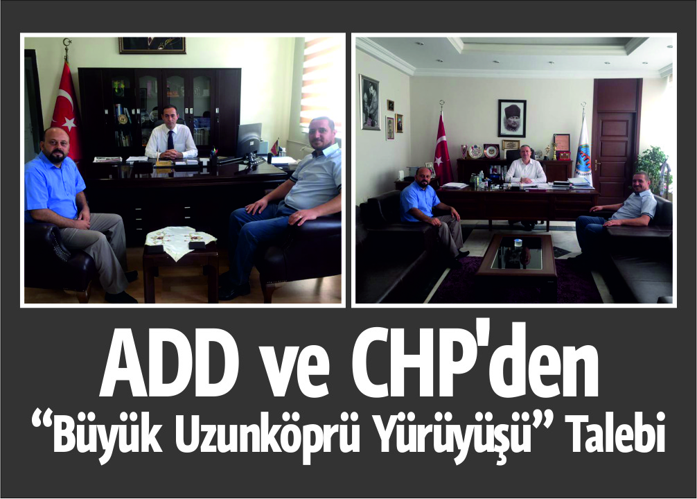 Cumhuriyet Halk Partisi Uzunköprü İlçe Başkanı İnanç SÜLÜŞ, beraberinde Atatürkçü