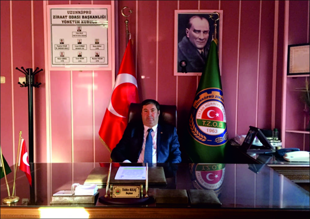 Uzunköprü Ziraat Odası Başkanı Yıldız KILIÇ; “Genel başkanımızı temel atma