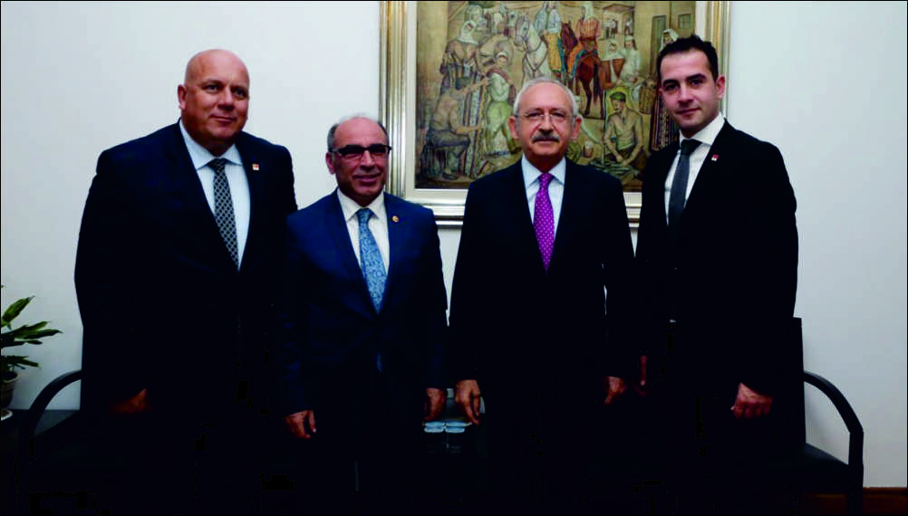 CHP İl Başkanı Fevzi Pekcanlı ve Gençlik Kolları Başkanı Kutay