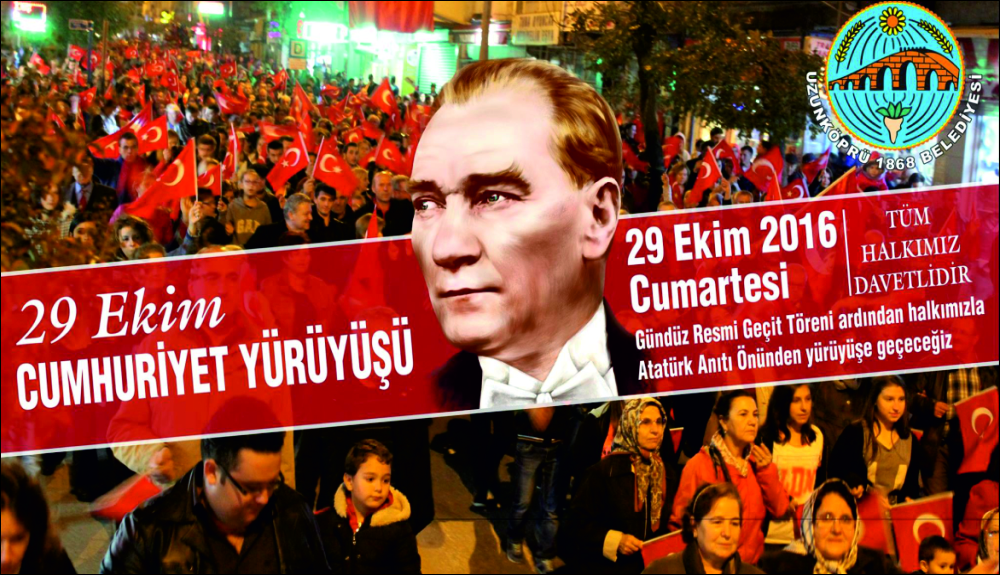 Uzunköprü Belediyesi tarafından 29 Ekim Cumhuriyet Bayramı etkinlikleri kapsamında Resmi