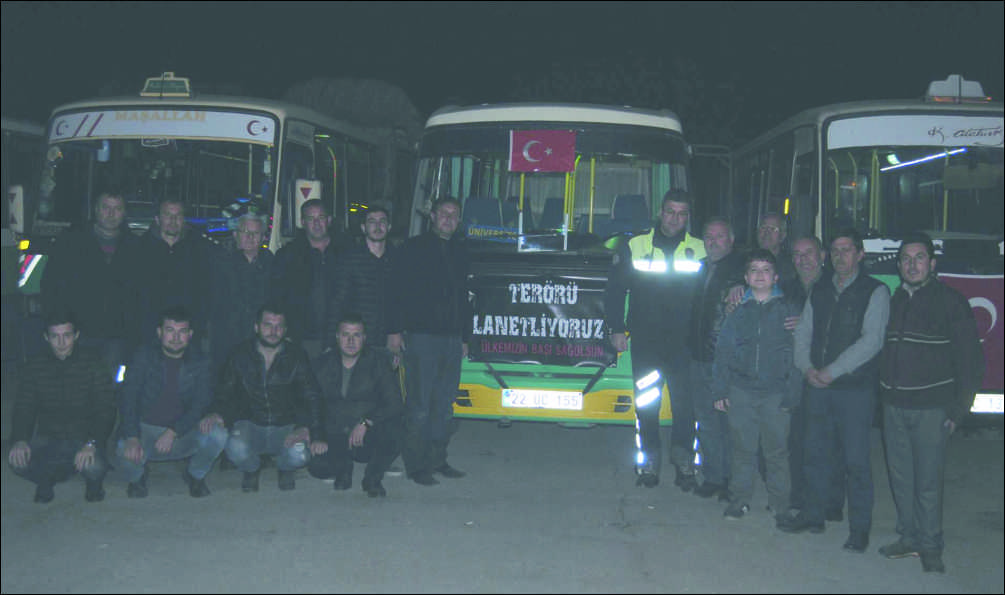 Beşiktaş’ta yaşanan ve 44 şehidimizin olduğu terör saldırısına tepki gösteren