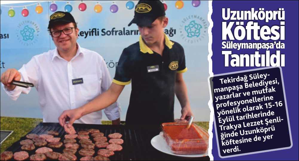 Tekirdağ Süleymanpaşa Belediyesi, yazarlar ve mutfak profesyonellerine yönelik olarak 15-16