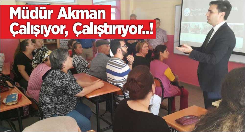 İlçe Milli Eğitim Müdürü Eralp AKMAN; “İş birliği ve desteğe