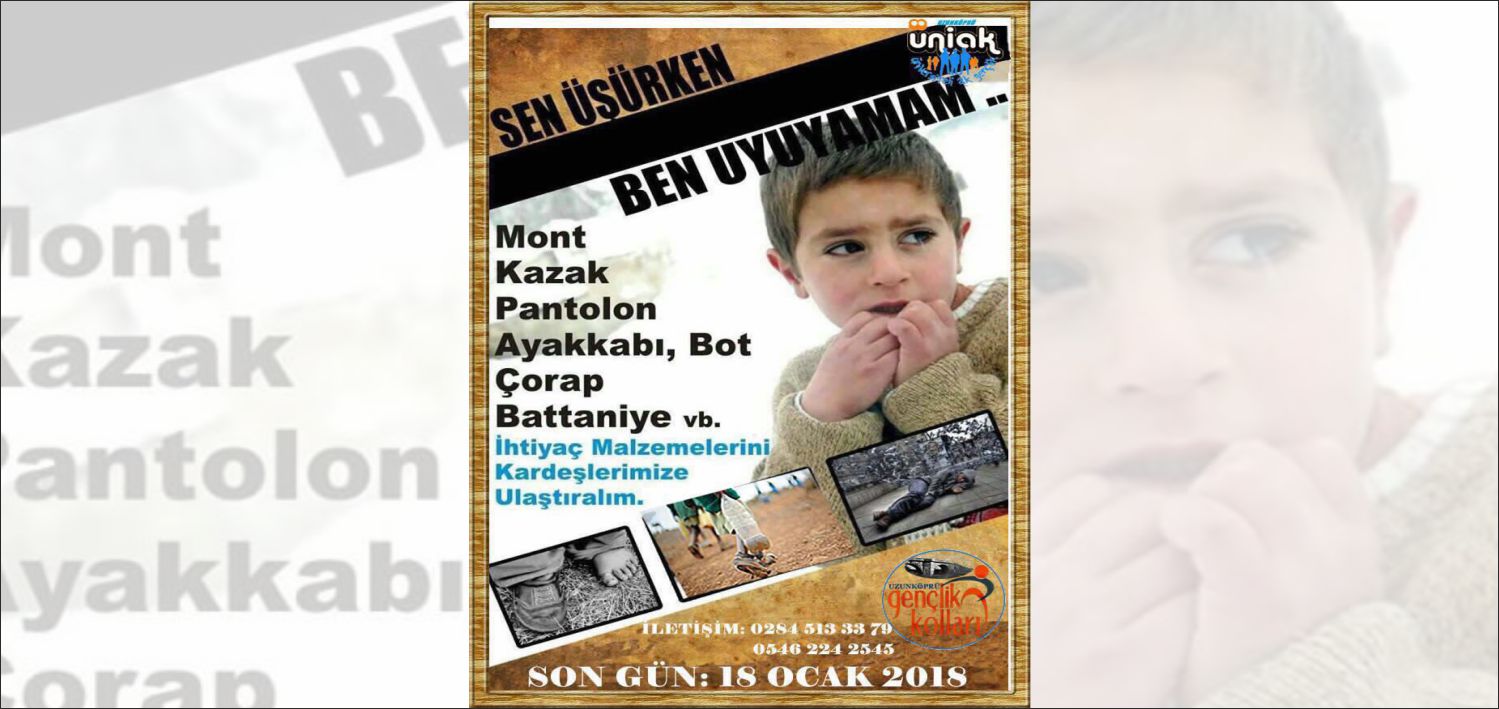 AK Parti Uzunköprü Gençlik Kolları düzenlemiş oldukları yarım kampanyasında, “Sen