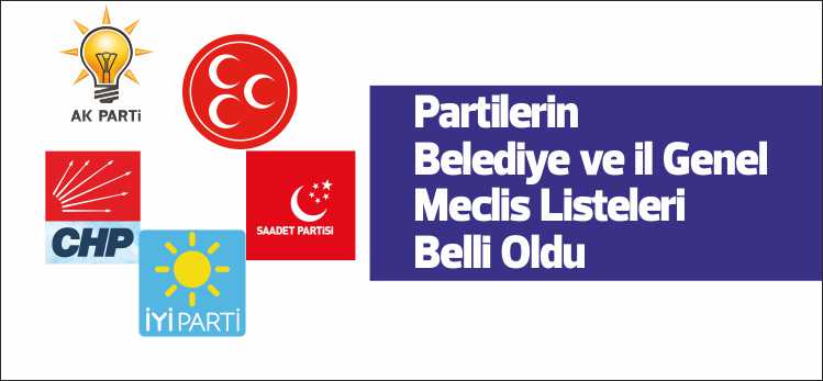 31 Mart tarihinde yapılacak olan yerel seçimler için siyasi partiler