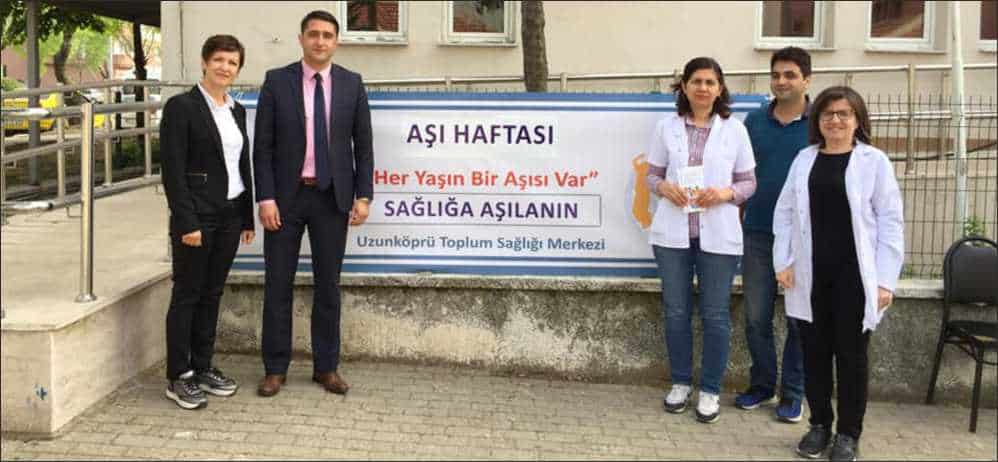 21-28 Nisan Aşı Haftası etkinlikleri kapsamında Uzunköprü ilçe sağlık müdürlüğü