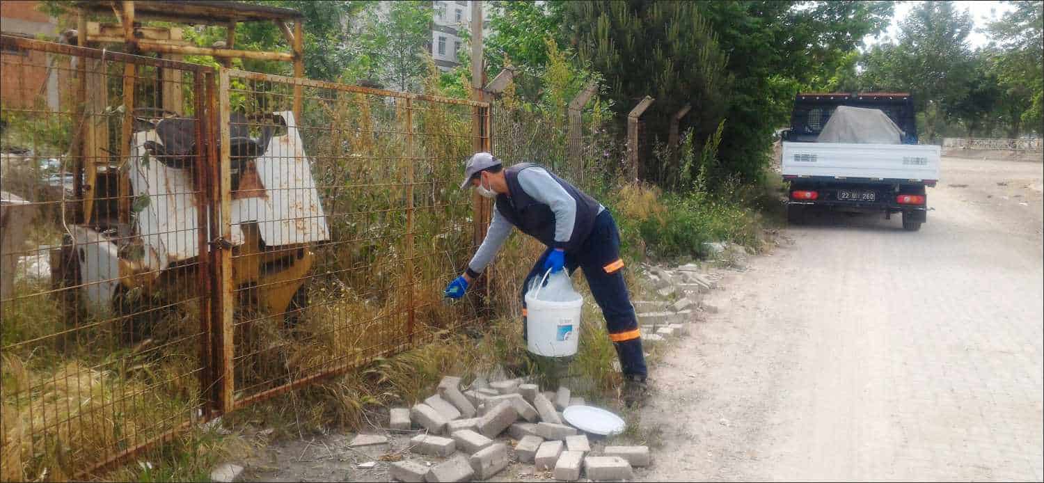 Uzunköprü Belediyesi Veteriner İşleri Müdürlüğü ilçemizde haşerelere yönelik  çalışmalarını sürdürüyor.