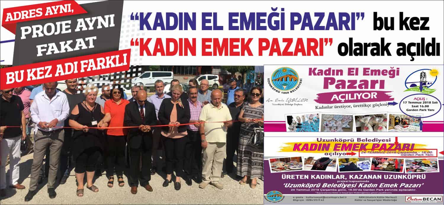 Uzunköprü Belediyesi’nin “Üreten Kadınlar Kazanan Uzunköprü” projesi kapsamında hayata geçirdiği