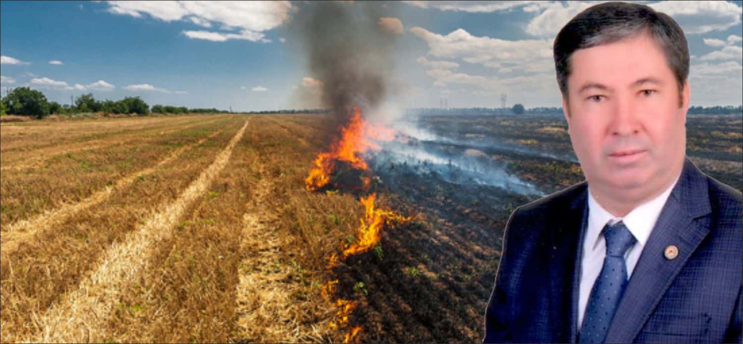 Uzunköprü  Ziraat Odası Başkanı Yıldız Kılıç, anız yakma konusunda çiftçileri