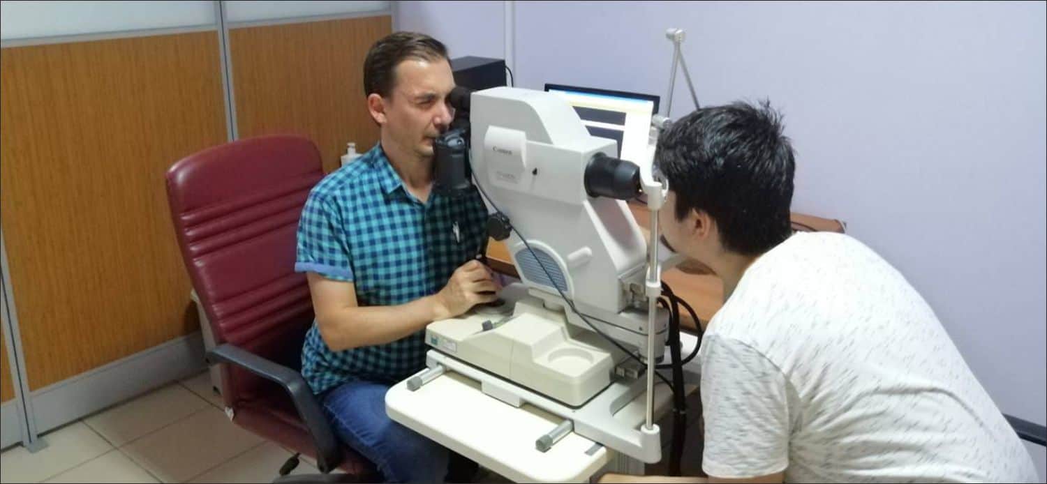 Uzunköprü Devlet Hastanesi Göz Bölümünde hizmete giren göz anjiyografi cihazı