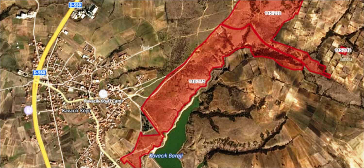 • Uzunköprü OSB’nin kurulacağı Kavacık köyündeki 2 parsel’den oluşan 715