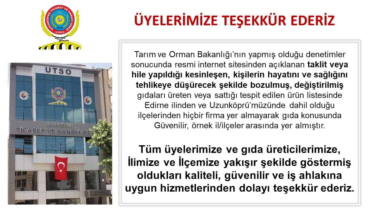Tarım ve Orman Bakanlığı’nca kamuoyu ile paylaşılan taklit, tağşiş yapıldığı