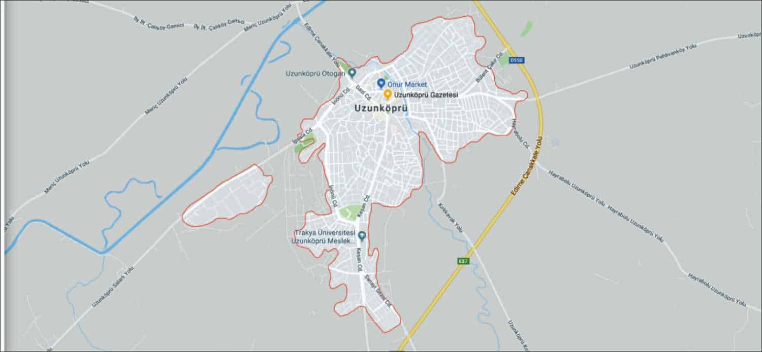 Edirne’de olası bir afet sonrasında toplanılmaya uygun güvenli alanlar il