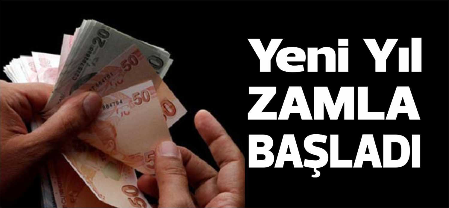 Türkiye yeni yıla gözlerini zamlarla açtı. Ehliyet ve pasaport harçlarından,