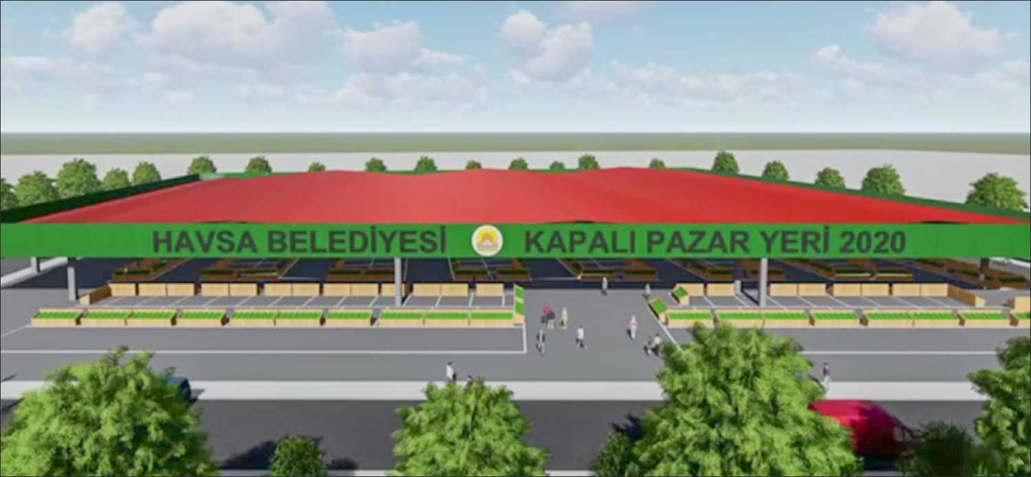 Havsa Belediye Başkanı Aydın Balkan, ilçenin kapalı Pazar yerinin ihaleye