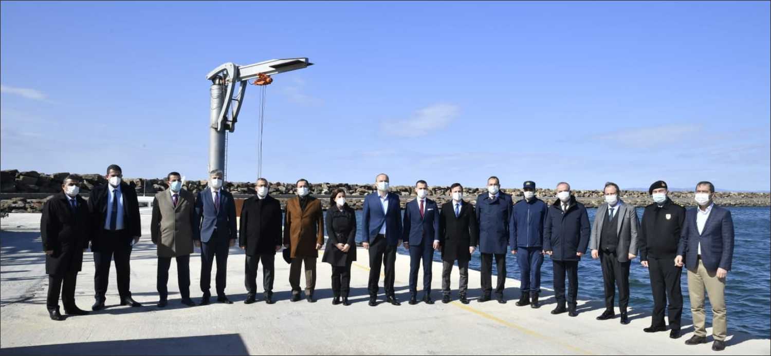 Edirne’nin Saros Körfezi kıyısında bulunan Enez ilçesi limanında 135 metre