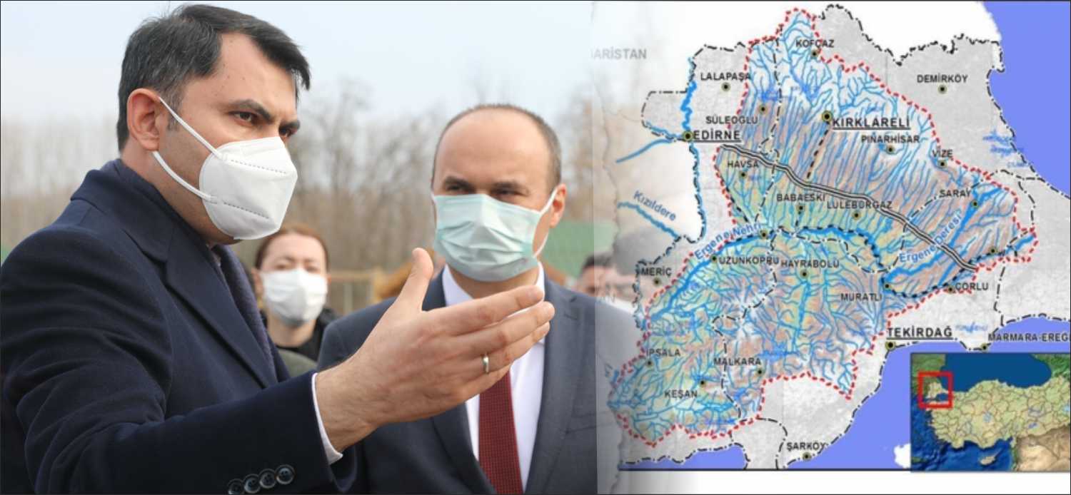 Çevre ve Şehircilik Bakanı Murat Kurum, incelemelerde bulunmak üzere Edirne’ye