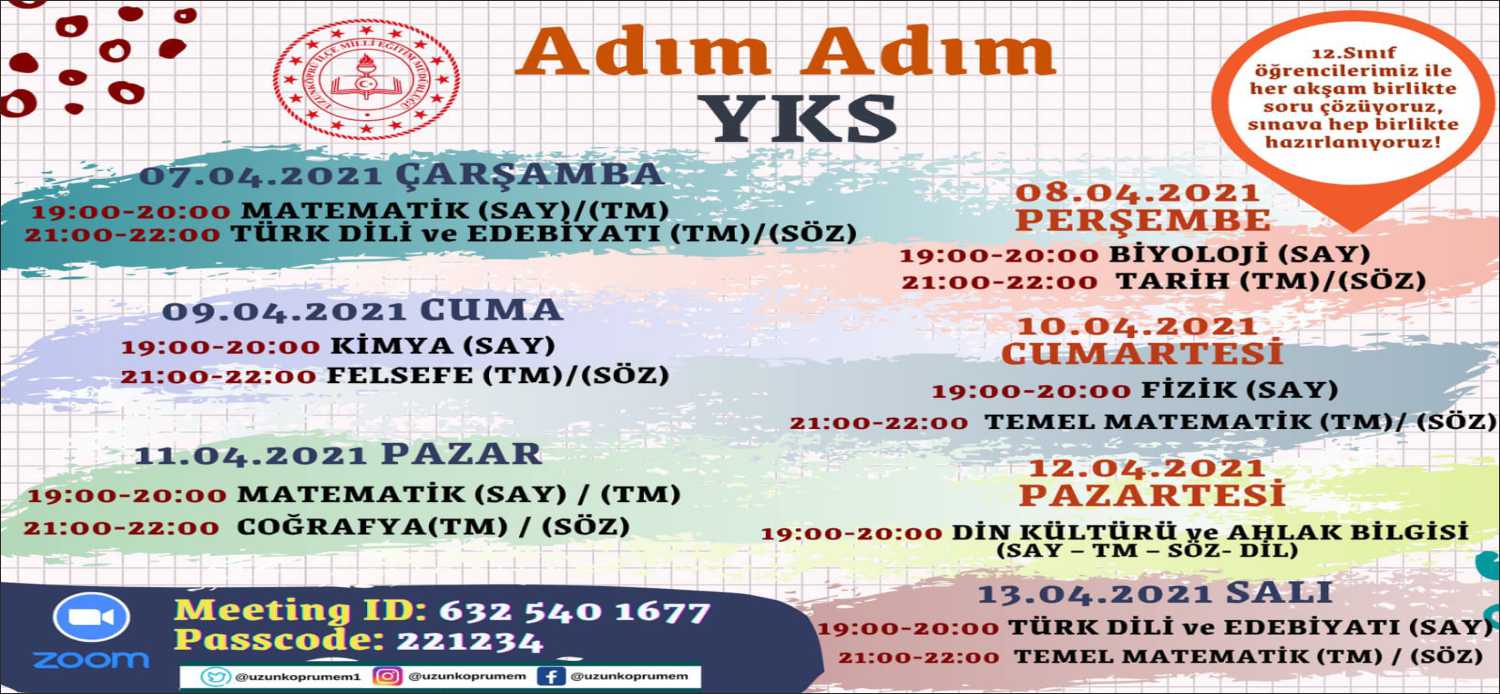 Uzunköprü İlçe Milli Eğitim Müdürlüğü, LGS ve YKS sınavına hazırlanan