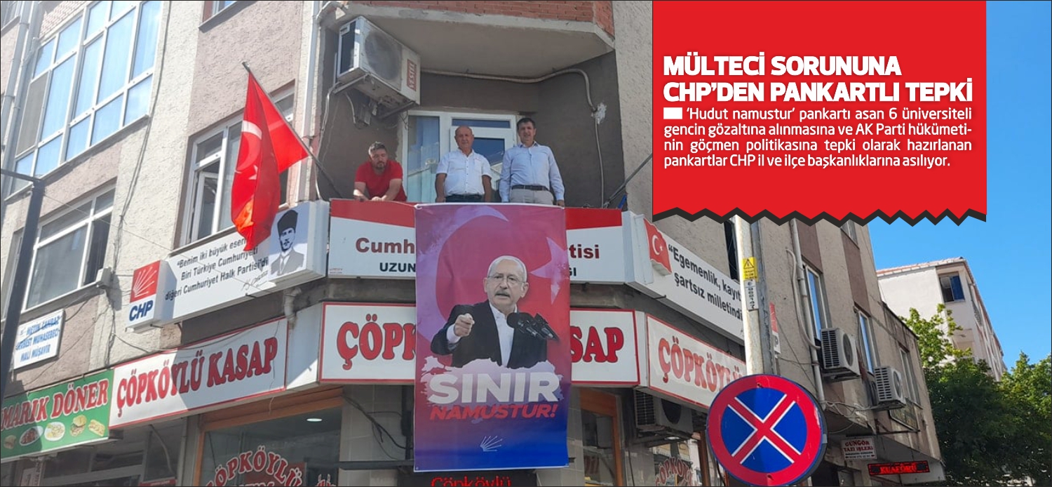 ‘Hudut namustur’ pankartı asan 6 üniversiteli gencin gözaltına alınmasına ve