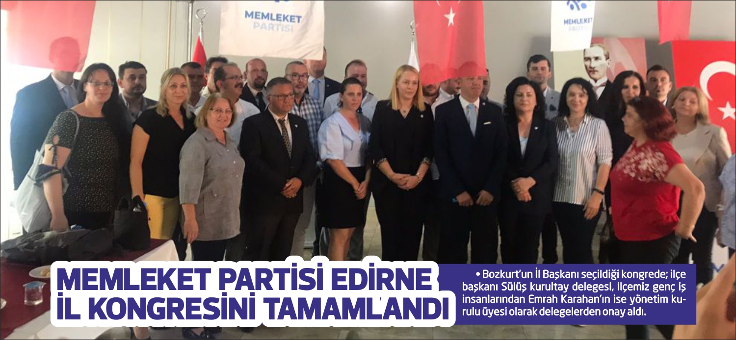 Muharrem İnce tarafından kurulan Memleket Partisi’nde il ve ilçe örgütlenmeleri
