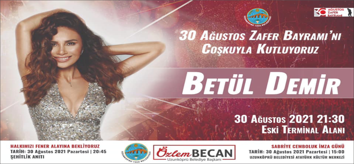 30 Ağustos Zafer Bayramı’nın 99’uncu yıl dönümü dolayısıyla Uzunköprü Belediyesi