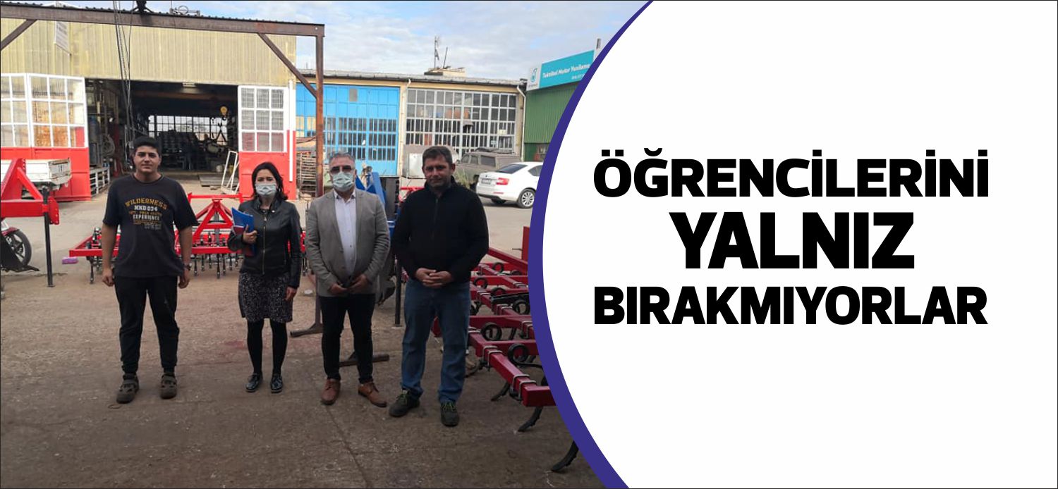 Mimar Muslihiddin Mesleki ve Teknik Anadolu Lisesi idarecileri, öğrencelerini staj