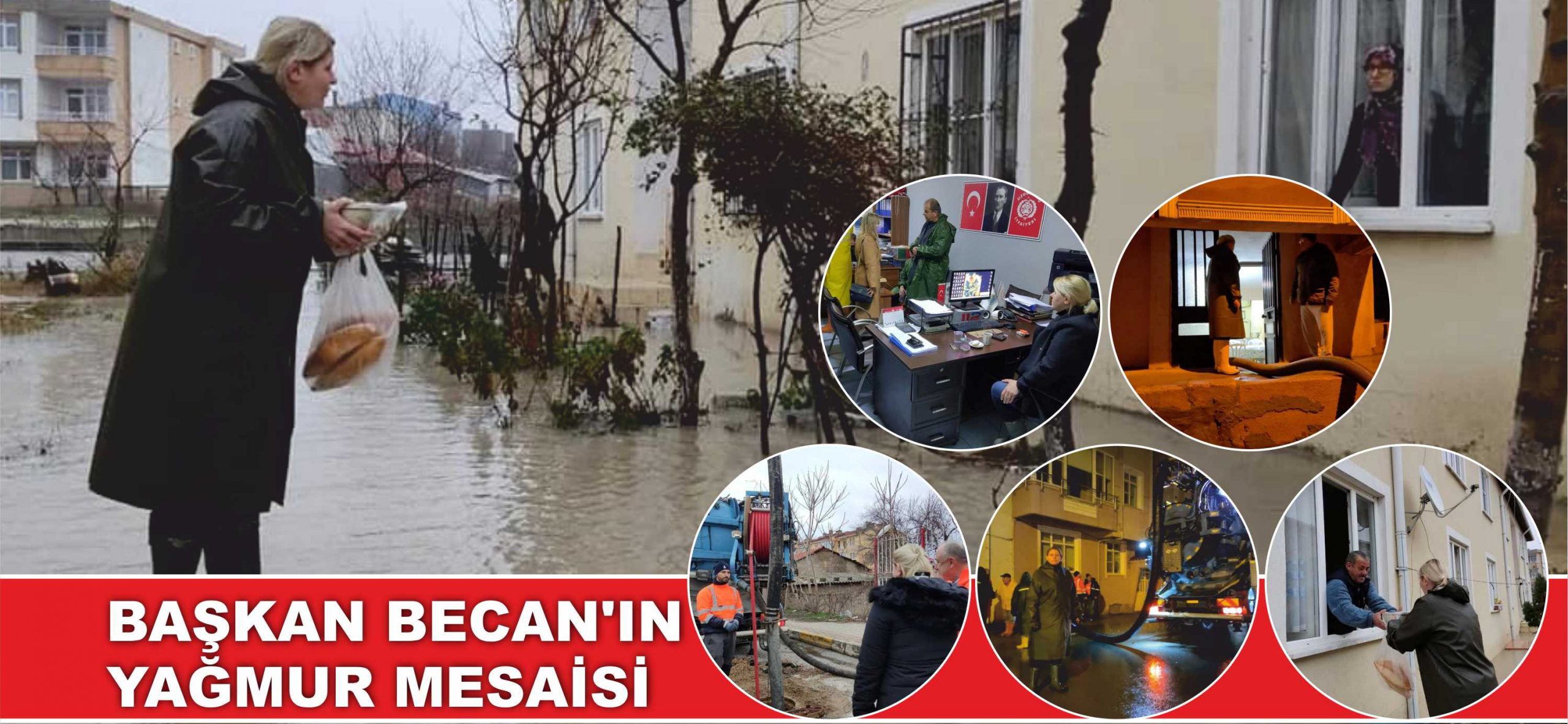 Şiddetli yağmur yağışının ardından belirli bölgelerde yaşanan sel baskınlarını ve