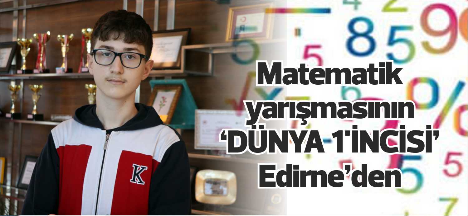 Edirne’de eğitim öğretim gören 8. sınıf öğrencisi Mert Altuntaş, İngilizce