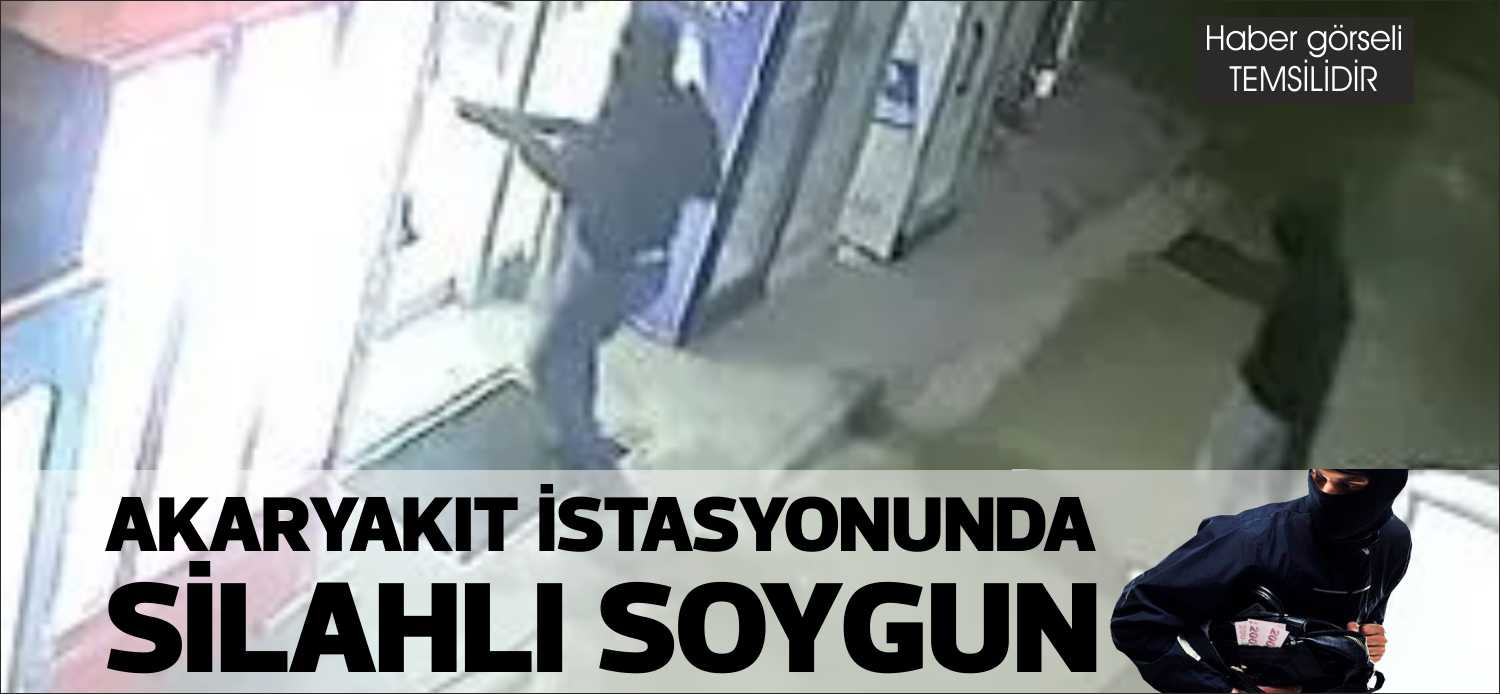 Uzunköprü’de faaliyet gösteren akaryakıt istasyonu kar maskesi takan silahlı kişilerce