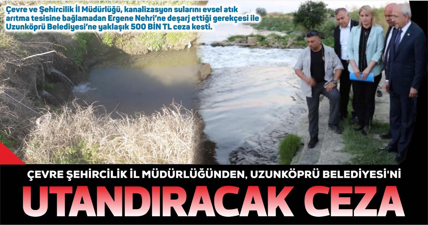 Çevre ve Şehircilik İl Müdürlüğü, kanalizasyon sularını evsel atık arıtma