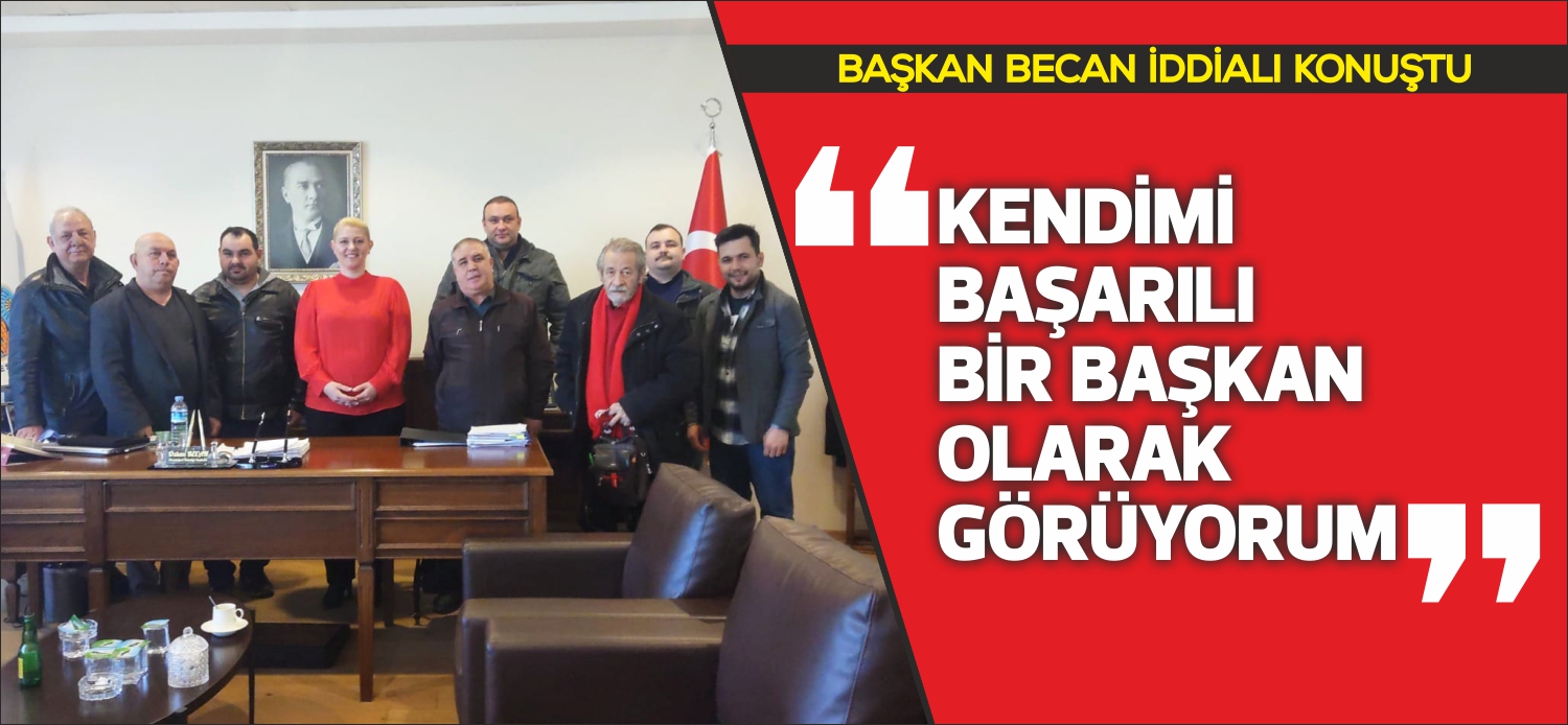 Uzunköprü Belediye Başkanı Özlem Becan belediye başkanlık makamında dün ilçemizde