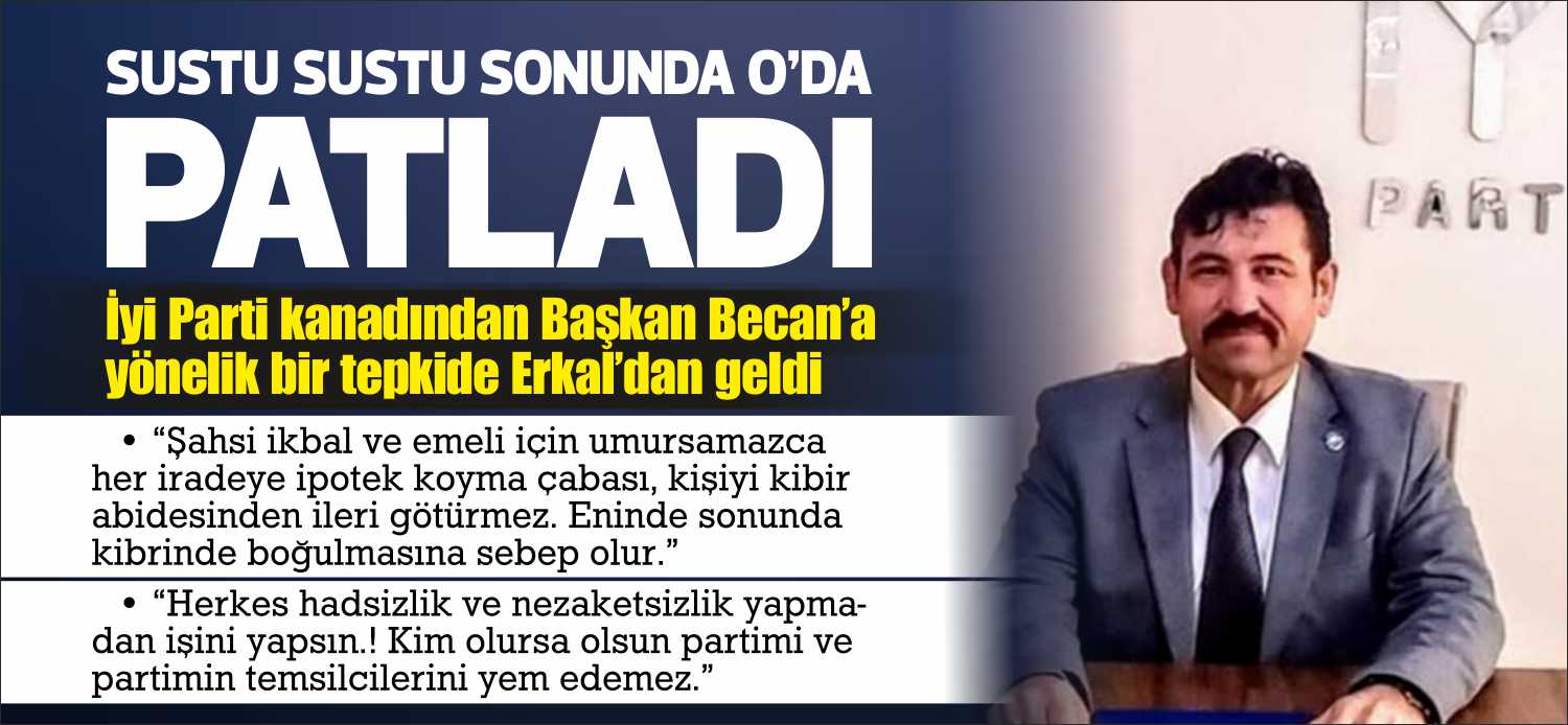 “Şahsi ikbal ve emeli için umursamazca her iradeye ipotek koyma