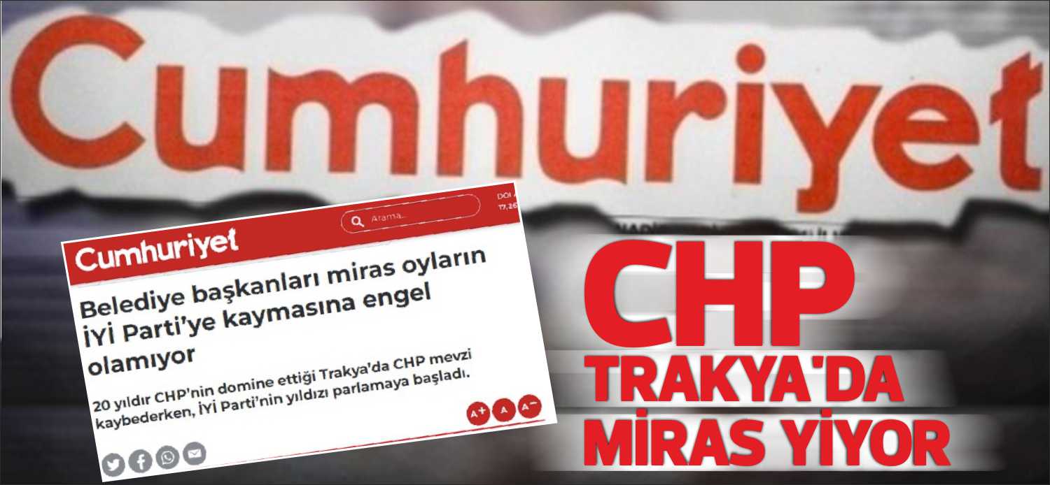 Cumhuriyet Gazetesi’nde Özkan Başaran imzalı bir haber tüm Trakya genelinde