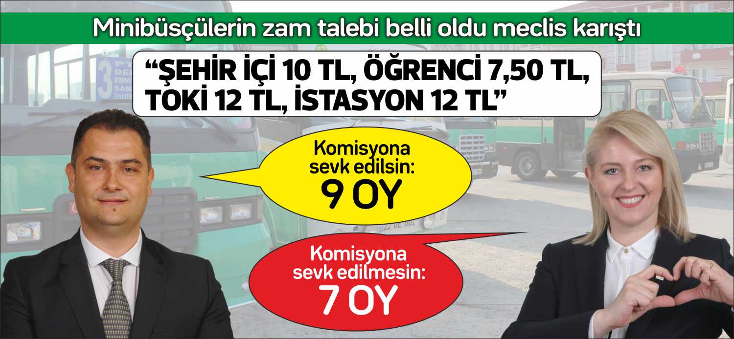 BAŞKAN Ö. BECAN – “Minibüs zam talebi komisyona sevk edilmeden