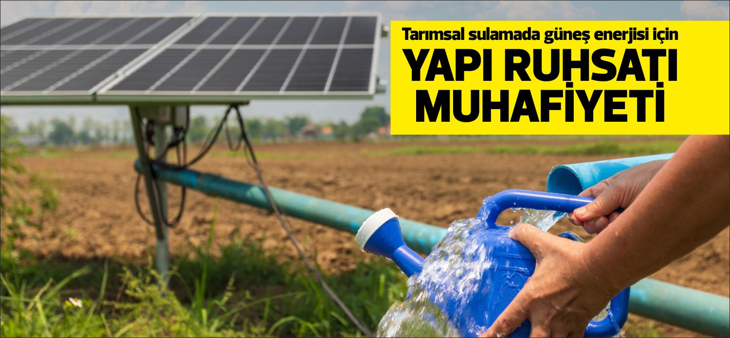 Tarımsal amaçlı sulama sistemlerinin ihtiyacı için alanı 125 metrekareyi geçmeyen