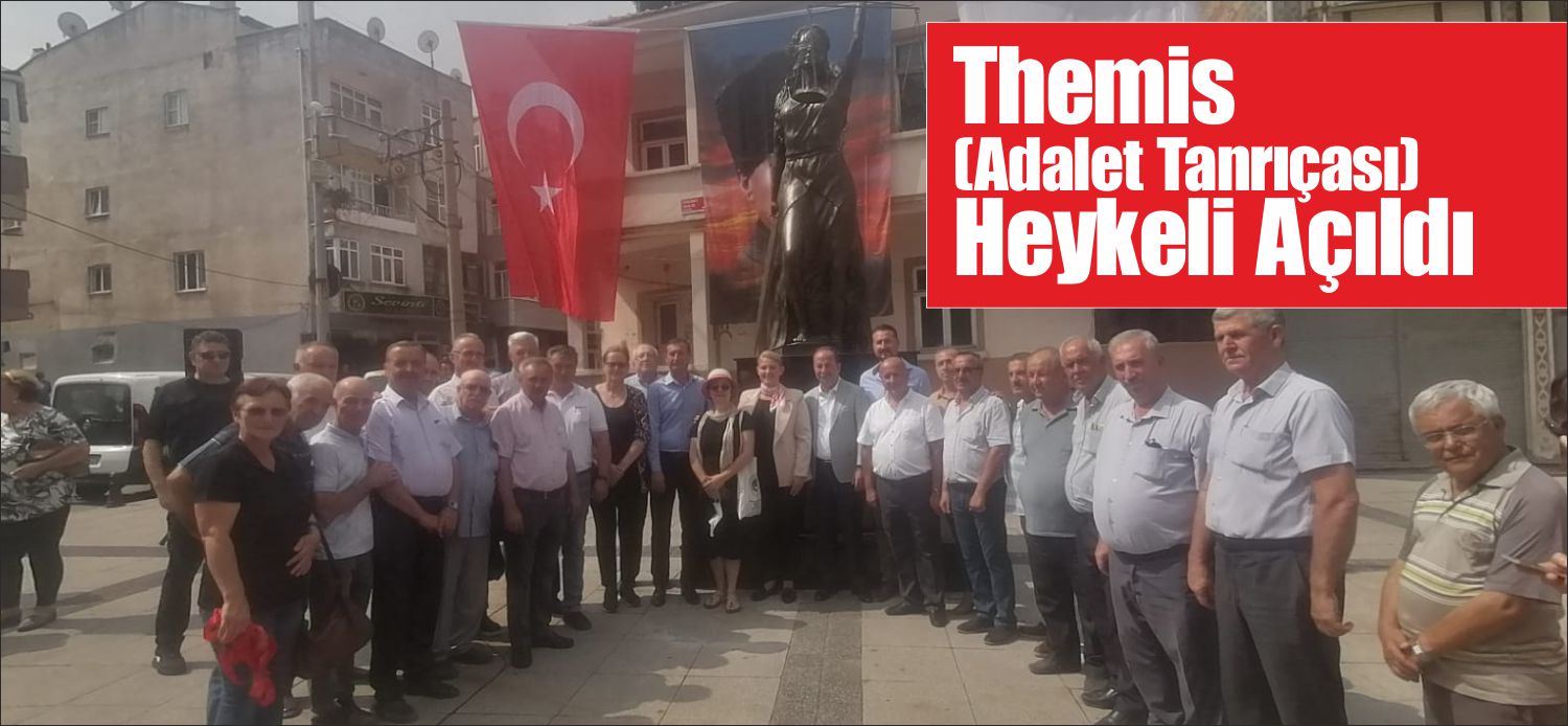 THEMİS (ADALET TANRIÇASI)  HEYKELİ AÇILDI Uzunköprü Adalet meydanında yer alan