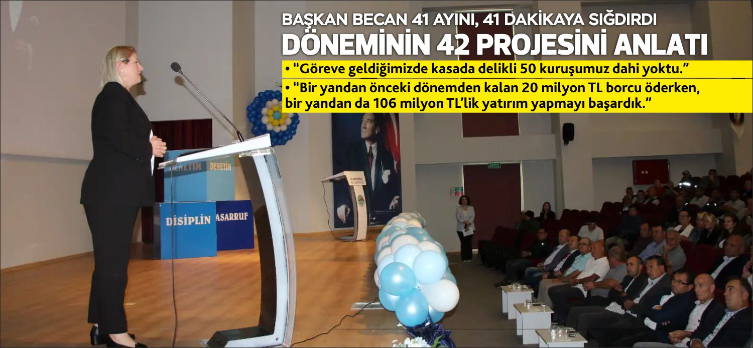 “Göreve geldiğimizde kasada delikli 50 kuruşumuz dahi yoktu.” “Bir yandan