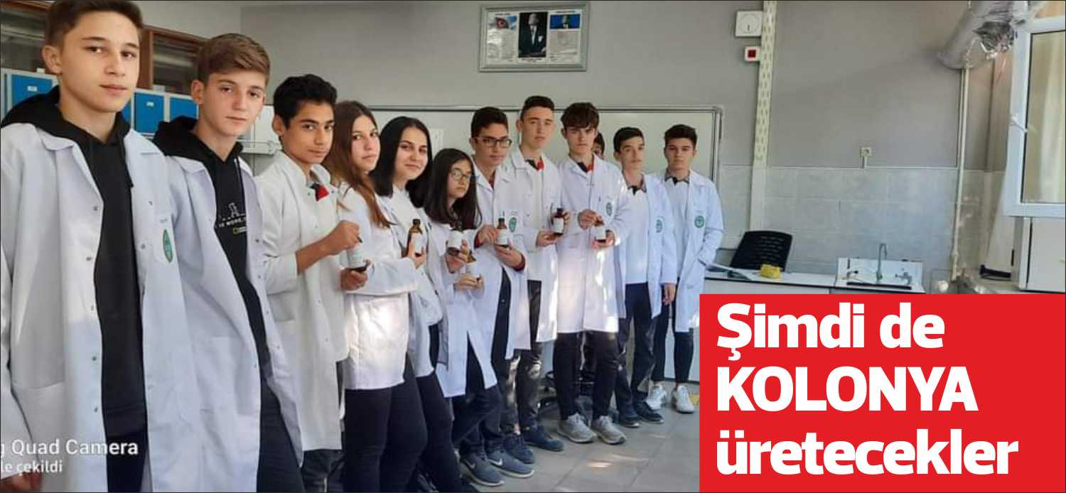 Okul sırası, masa, dezenfektan derken Mimar Muslihiddin MTAL öğrencileri, zeytin