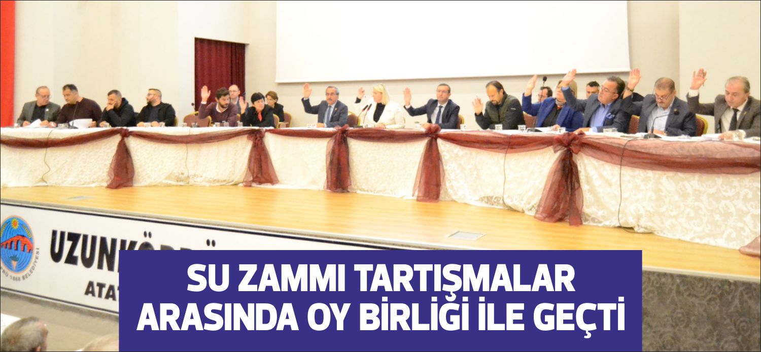 Uzunköprü Belediye Meclisi’nin Kasım ayı 3. oturumunda 2023 yılı tahmini