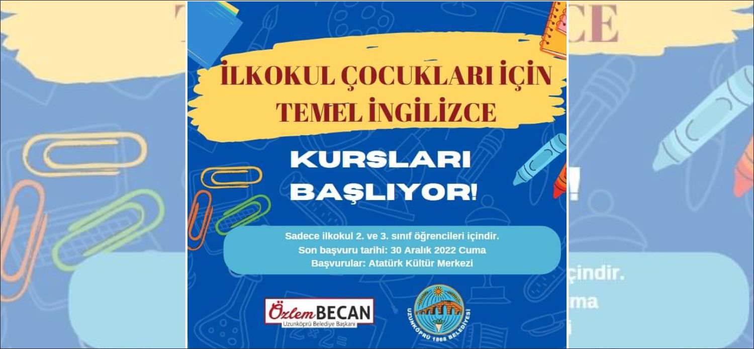 Uzunköprü Belediyesi ilkokul 2. sınıf ve 3. sınıf öğrencilerine yönelik