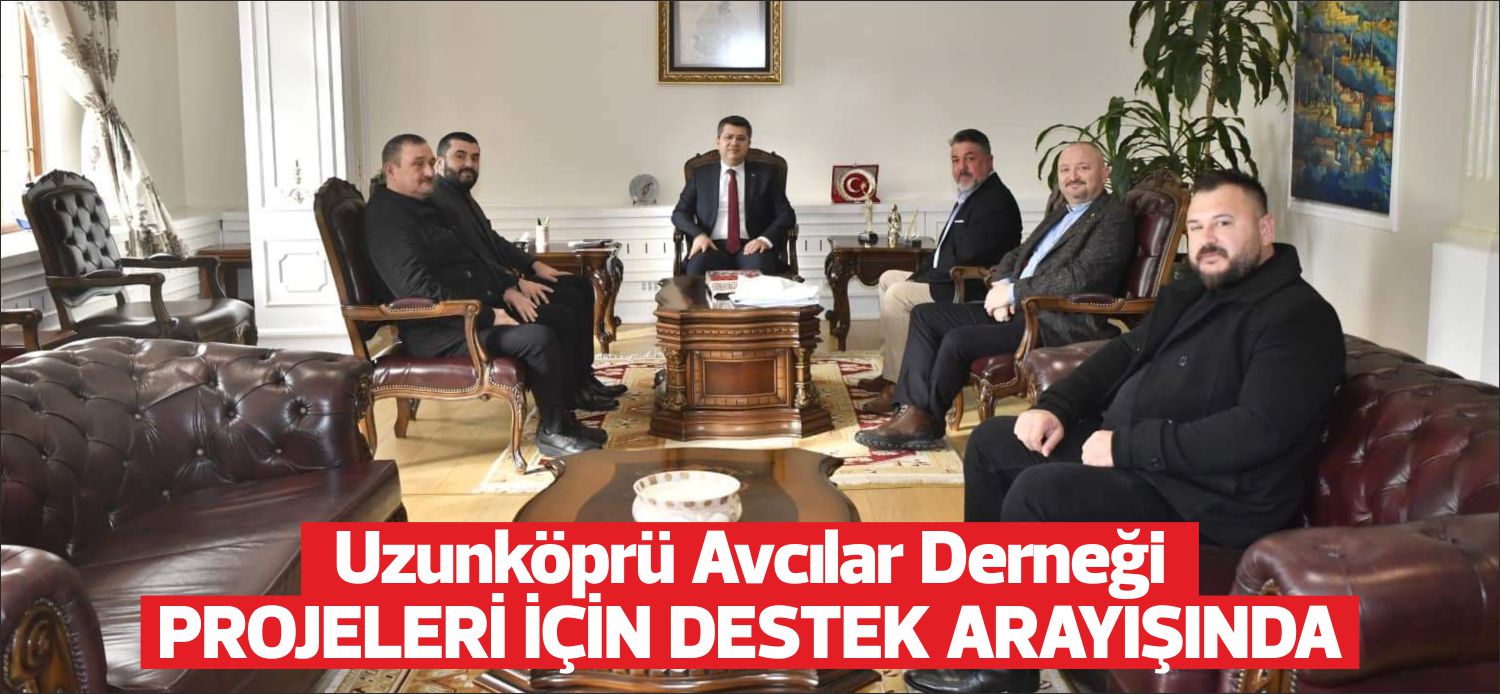 Uzunköprü Avcılar Derneği Başkanı Metin Yılmaz ve yönetim kurulu üyeleri