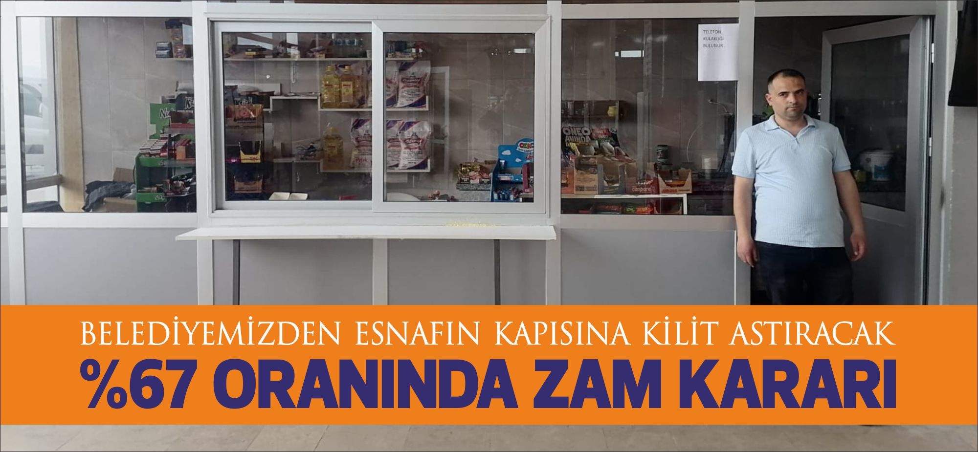 Şehirlerarası Otobüs Terminalinde, Uzunköprü Belediyesi kiracısı olarak tuvalet ve büfe