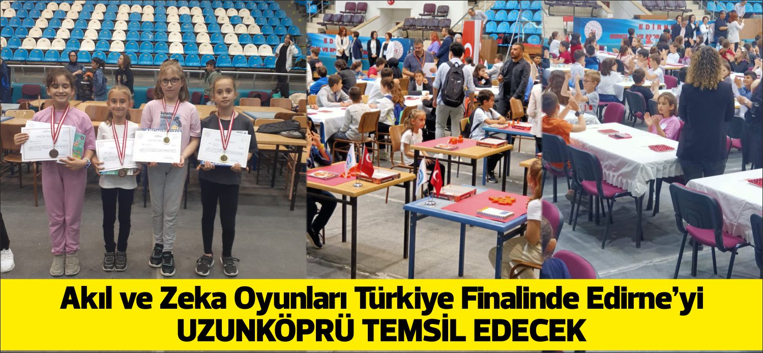 Uzunköprü Ergene İlkokulu öğrencilerinin Akıl ve Zeka oyunlarında yarıştığı Edirne