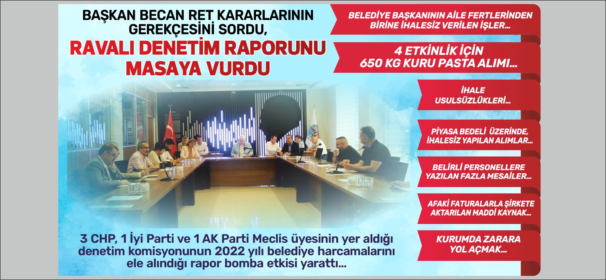 3 CHP, 1 İyi Parti ve 1 AK Parti Meclis