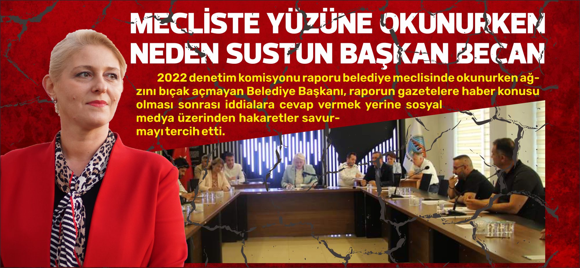 2022 denetim komisyonu raporu belediye meclisinde okunurken ağzını bıçak açmayan