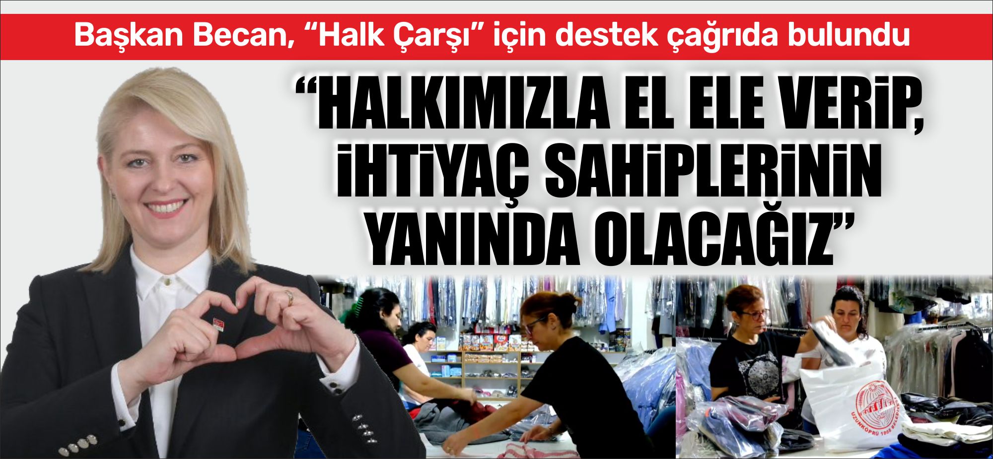 Uzunköprü Belediyesi bünyesinde “Sosyal Çarşı” olarak hizmet veren sorumluluk projesi,